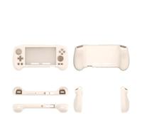 Per ANBERNIC RG556, Custodia protettiva in silicone per RG556 Gaming Console Protezione da Goccia Accessori Semplici Colore Solido (Bianco)