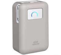 per anker per nano 45W Power Bank Cover in silicone - Guscio protettivo lavabile con fori per appendere - Attrezzatura da viaggio leggera 9x6x4cm (grigio)