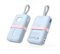Per ANKER ZOLO 30W/35W Custodia Protettiva in Silicone Antigraffio e Antipolvere, Power Bank Portatile da 10.000 mAh/20.000 mAh Custodia Protettiva Morbida (10000mAh(30W/35W) Bleu)