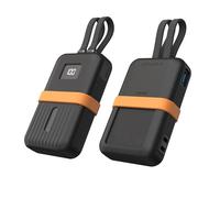 Per ANKER ZOLO 30W/35W Custodia Protettiva in Silicone Antigraffio e Antipolvere, Power Bank Portatile da 10.000 mAh/20.000 mAh Custodia Protettiva Morbida (20000mAh(30W/35W) Nero)