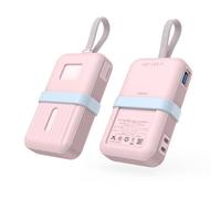Per ANKER ZOLO 30W/35W Custodia Protettiva in Silicone Antigraffio e Antipolvere, Power Bank Portatile da 10.000 mAh/20.000 mAh Custodia Protettiva Morbida (10000mAh(30W/35W) Rosa)