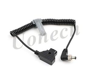 Per Anton Bauer Angolo retto 2.1 5.5mm Blocco DC a Rubinetto D-Tap Molla Cavo di Alimentazione per Dispositivi Video PIX-E7 7 Touchscreen Display Hollyland Mars 400s