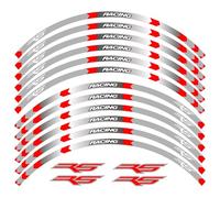 Per Aprilia RS125 Rs125 Motociclo Adesivo Riflettente Cerchio Ruota Striscia Decalcomania Anteriore Posteriore Set Completo Accessori Adesivi