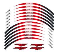 Per Aprilia RS125 Rs125 Motociclo Adesivo Riflettente Cerchio Ruota Striscia Decalcomania Anteriore Posteriore Set Completo Accessori Adesivi
