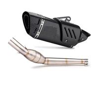 Per APRILIA RS4125 2012-2017 Silenziatore Slip-On Per Tubo Di Scarico Centrale Per Moto Moto Silenziatore Posteriore(1)
