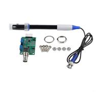 Per Arduino modulo di rilevamento pH con sonda elettrodo BNC, adatto per tutti i tipi di liquidi e applicazioni (modulo + nero)