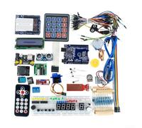 per arduino per Starter Kit Compatibile R3 Board con LCD1602 Modulo Sensori Breadboard Alimentazione per principianti Progetti elettronici fai da te STEM Learning Set