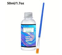 per argilla super lucido da 50 ml/100 ml/200 ml, atossico, a base , antigraffio, per argilla ad asciugatura ad aria, pennello, fornisce uno protettivo per ceramica, legno, pittura acrilica, e pietra