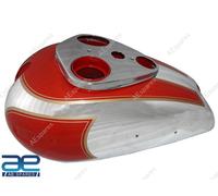 Per Ariel Quadrato Quattro Rosso Cacciatore Benzina Serbatoio Acciaio Cromato &