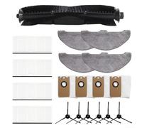 Per Arnagar S8 pro Robot Aspirapolvere Ricambio Spazzola Laterale Principale Sacchetti di Polvere Mop Filtro Set per Manutenzione Programmata e Filtrazione Polvere (A)
