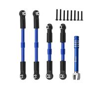 Per ARRMA 1/10 Per GORGON 4X2 Per VORTEKS 2WD FURY MEGA 550 QUAKE Tenditori Metallo Camber Links Set Collegamenti Convergenza Parti Aggiornamento Biella RC(Blue)