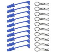 Per Arrma 1/7 1/8 10 Pz Aggiornamento Del Corpo Clip Fermo Borsette Post Colonna Montaggio Pinze Parti Piegato Elastico R Spilli RC Auto Accessori Giocattoli RC(Blue)
