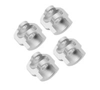 Per Arrma 1/7 1/8 RC Car Upgrade Parts Accessori 4 Pezzi Protezione Ammor Tizzatore Metallo Copertura AR330492 Modello Parti Crawler Rc(Silver)