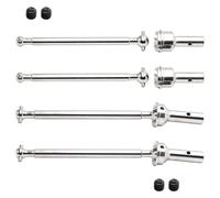 Per Arrma 1/7 Per Limitless Per Infraction 6s Per Blx 1/8 Per Typhon Anteriore Posteriore CVD Parti Aggiornamento Dell'albero Trasmissione 1Set Acciaio Metallo RC Ricambi(Silver)