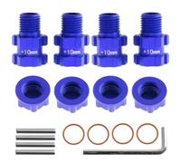 Per ARRMA 3S Per SENTON Per VORTEKS Per Typhon Big Per Rock Per Granite Adattatore Esagonale Ruota Metallo Da 14 Mm A 17 Mm Parti Aggiornamento Auto RC Accessori RC(Blue)