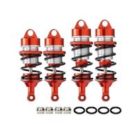 Per Arrma 6S Per Felony Per Limitless 1:7 1/7 4 Pezzi Ara330627 Ara330628 Ammortizzatori Anteriori E Posteriori In Lega Ammortizzatore RC Ricambi Auto RC Ammortizzatore Rc(Red)