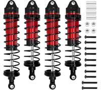 Per Arrma Big Per Rock Per Granite Per Senton Per Typhon 1/8 1/10 Rosso Per Silver Assemblaggio Ammortizzatore Camion telecomandato Parti Ammortizzatori RC(Red)