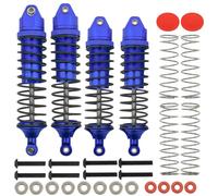 Per Arrma Mega 550 Per Senton Per Granite Big Per Rock Per Typhon 1/10 AR330550 AR330551 Set Da 4 Pezzi Ammortizzatore Anteriore Posteriore In Lega Completa RC Ammortizzatore(Navy blue)