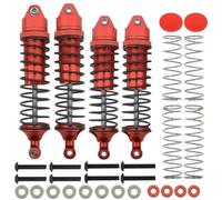 Per Arrma Mega 550 Per Senton Per Granite Big Per Rock Per Typhon 1/10 AR330550 AR330551 Set Da 4 Pezzi Ammortizzatore Anteriore Posteriore In Lega Completa RC Ammortizzatore(Red)
