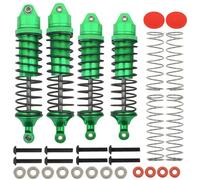 Per Arrma Mega 550 Per Senton Per Granite Big Per Rock Per Typhon 1/10 AR330550 AR330551 Set Da 4 Pezzi Ammortizzatore Anteriore Posteriore In Lega Completa RC Ammortizzatore(Green)
