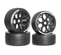 Per ARRMA Per Firebird Per FELONY Per FSR Per Mustang Per Racing 1/7 4 Pz Pneumatico 17mm Ruota Esagonale Piatto Per Corsa Jogging Autostrada Volare Dio Pneumatici