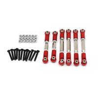Per Arrma Per Granite 1/10 Tirante Metallo Collegamento Dello Sterzo Kit Combinato Ricambi Accessori Auto RC Aggiornamenti Sostituzioni Uso Parti Aggiornamento RC(Red)