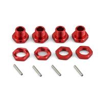 Per Arrma Per Infraction Per Limitless Per Felony 6S 1/7 Adattatore Mozzo Esagonale In Metallo Da 17 Mm Con Dado Parti Aggiornamento Auto RC Parti Di Auto Rc(Red)