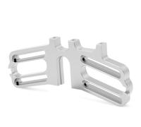 Per Arrma Per Infraction Per Limitless Per Felony 6S Per BLX 1/7 RC Car Parti Aggiornamento Supporto Doppio Motore Metallo Parti Crawler Rc(Silver)