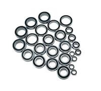 Per Arrma Per Kraton Per Outcast 8S 1/5 26 Pezzi Preingrassati Kit Completo Di Cuscinetti A Sfere A Gola Profonda Auto RC In Acciaio Cromato Con Guarnizione In Gomma Nera Parti Cuscinetti RC