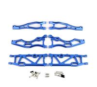 Per ARRMA Per KRATON Per OUTCAST Per Notorious 6S Per BLX 1/8 Set Superiore Braccio Controllo Inferiore Lega Alluminio Con Cuscinetti A Sfera Pivotanti RC Modifiche Modelli(Blue)