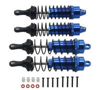 Per Arrma Per Mega550 Per Senton Per Granite Per Rock Per Typhon 3s 1/10 Set 4 Pezzi Ammortizzatore Anteriore Posteriore N Lega Completa Riparazione Accessori Parti RC Ammortizzatore(Navy blue)