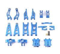Per Arrma Per Mini Per Mojave Per Grom 1/14 Coppa Sterzo Copertura Cambio Sospensione Braccio Oscillante Gruppo Sterzo Ricambi Auto RC In Alluminio Sostituzione Rc Car Fuso A Snodo(Blue)