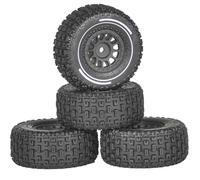 Per Arrma Per Mini Per Mojave Per Grom Per Desert 1/16 4 Pezzi Ruote Plastica Cerchi Con Pneumatici In Gomma 4X4 Camion Parti Aggiornamento RC Auto Ricambi Pneumatici RC