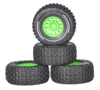 Per Arrma Per Mini Per Mojave Per Grom Per Desert 1/16 4 Pezzi Ruote Plastica Cerchi Con Pneumatici In Gomma 4X4 Camion Parti Aggiornamento RC Auto Pneumatici