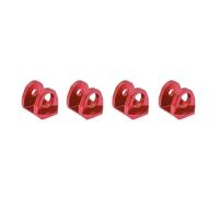 Per Arrma Per Mini Per MOJAVE Per GROM Per Granite Per Grom Per Typhon 1/14 1/18 4 Pezzi Tappo Di Protezione Per Ammortizzatore In Metallo Accessoires Rc(Red)