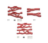 Per ARRMA Per Mojave 6S 4WD Per BLX 1/7 6 Pezzi Braccio Sospensione Anteriore Posteriore Metallo Per Set Bracci Oscillanti Parti Aggiornamento Auto Camion RC Rc Giocattoli(Red)