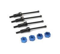 Per Arrma Per Mojave Per Grom 1/14 Acciaio Anteriore Posteriore CVD Albero Trasmissione Dado Ruota In Alluminio Accessori Aggiornamento Auto RC Parti Riparazioni RC(Black)