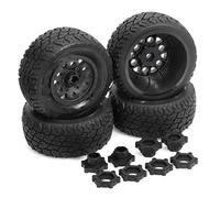 Per Arrma Per Mojave Per Traxxas Per Udr 1/7 1/8 Pneumatico Da 110 Mm Esagonale Ruota 12/14/17 RC Per Buggy Per Desert Short Course Camion Ricambi Auto RC Modelli(Black)