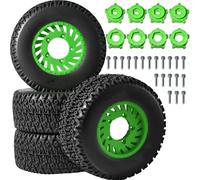 Per ARRMA Per Senton Per Traxxas Per Slash 1/8 1/10 Set Ruote Pneumatici 110mm Short Course Off Road Truck Con Connettori Esagonali Parti Rc(Green)