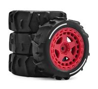 Per Arrma Per Typhon Per Grom 1/14 4 Pezzi 72mm Pneumatico Da Sabbia RC Auto Short Course Truck Parti Aggiornamento Accessori Modelli Auto Rc(Red3)