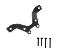 Per Arrma Per Typhon Per Grom Mega 380 1/18 7075 Aluminiowa Przednia Płytka Amortyzatora Przedni Wspornik Amortyzatora Fare RC Parti Pezzi Auto Rc(Black)