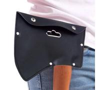 per ascia, in nera, con doppia fibbia, protezione ispessita, riutilizzabile, accessorio sicuro da campeggio per viaggi, campeggio, escursionismo