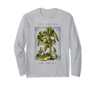 per Aspera Ad Astra Attraverso Le avversità Verso Le Stelle Latine Maglia a Manica