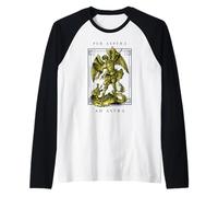 per Aspera Ad Astra Attraverso Le avversità Verso Le Stelle Latine Maglia con Maniche Raglan