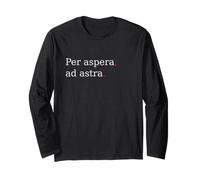 per Aspera Ad Astra. Citazione di Motivazione Latina. Maglia a Manica