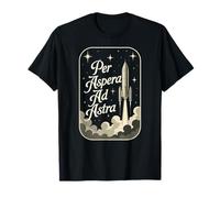 per Aspera Ad Astra Filosofico Le Stelle Maglietta
