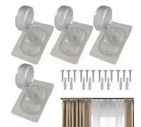 per aste per tende a soffitto, appendini per armadi per tende adatta a soffitti | 4 pezzi forte resistenza 2,5-3,2 cm adatto per camera da letto guardaroba bagno