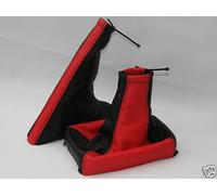 Per Astra H MK5 Cambio Freno a Mano Ghetta IN Pelle 2 Tono Custom Nuovo Made UK