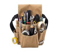 per attrezzi da elettricista, clip in metallo, regolabile e | Borsa utilitaria, tasca portatile per cintura, robusto tessuto Oxford, organizer per idraulici e tecnici