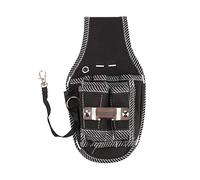 per attrezzi da elettricista Tasche multiple per carichi pesanti per attrezzi da cintura Organizzatore per cacciaviti Pinze Coltello elettrico Nero 15x25,5 cm